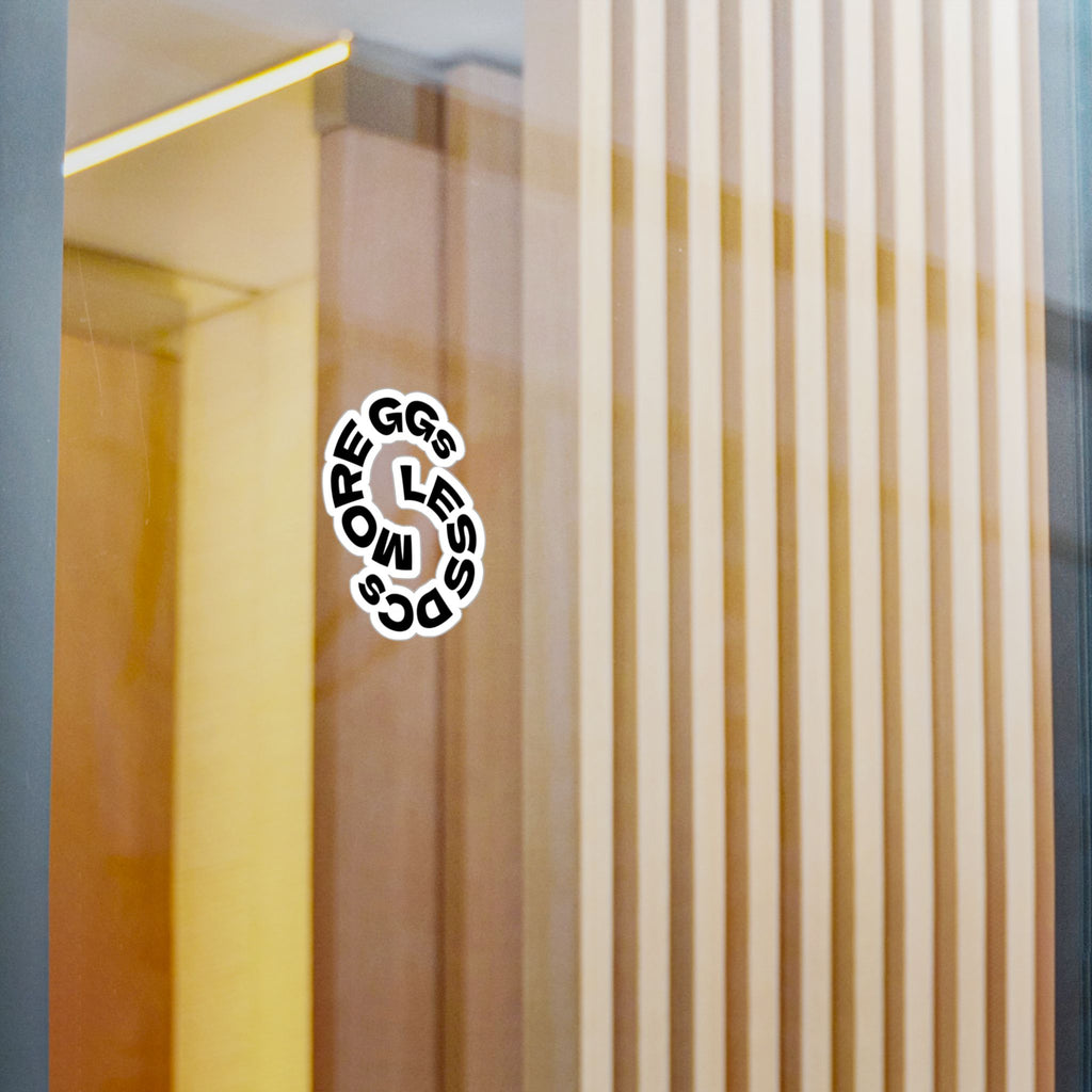 More GGs Less DCs Vinyl Sticker