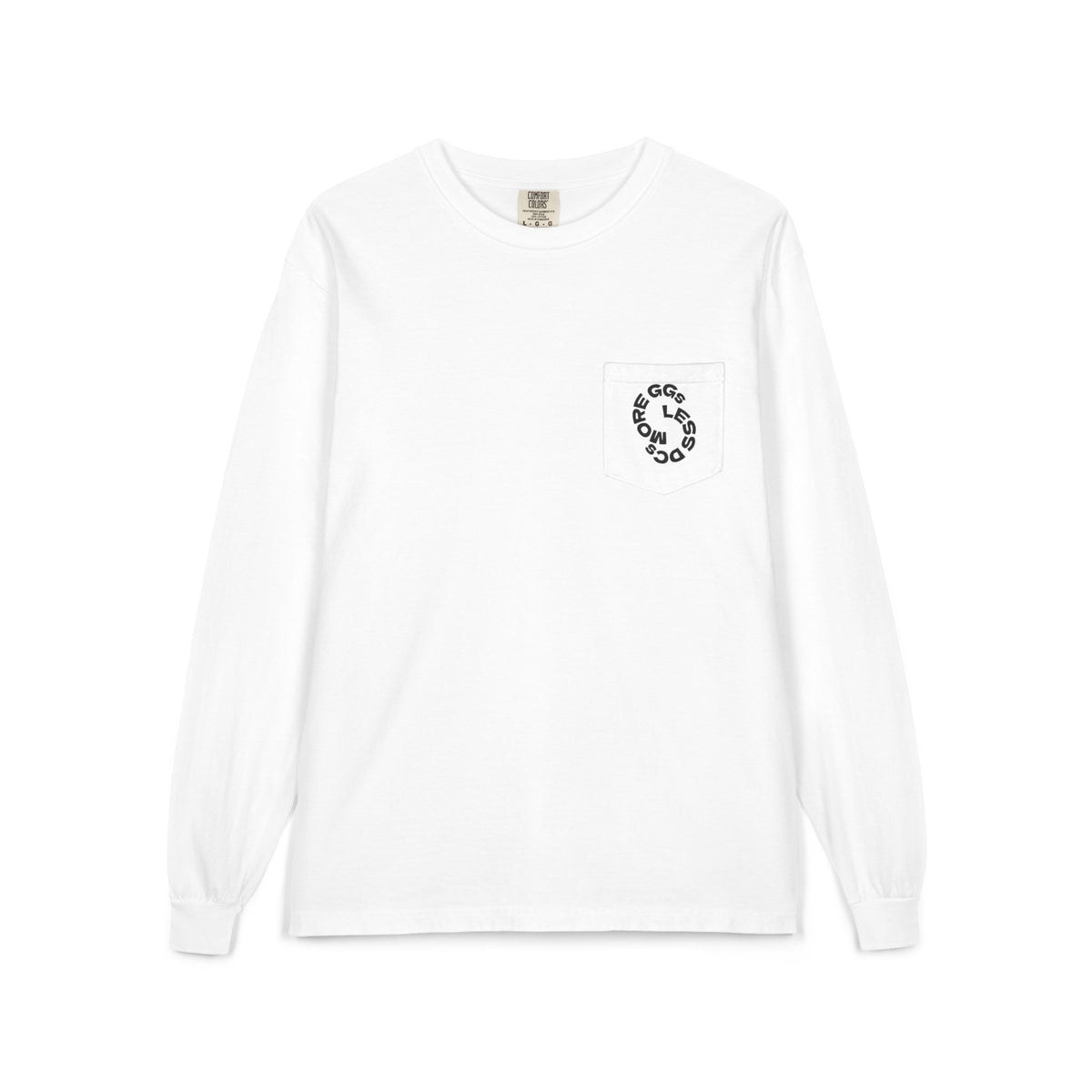 More GGs, Less DCs Pocket Long Sleeve Tee
