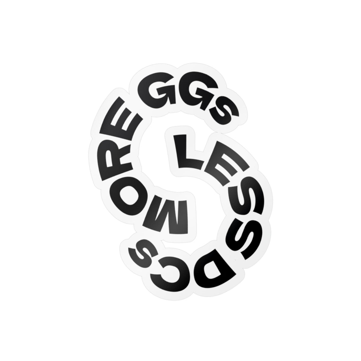 More GGs Less DCs Vinyl Sticker