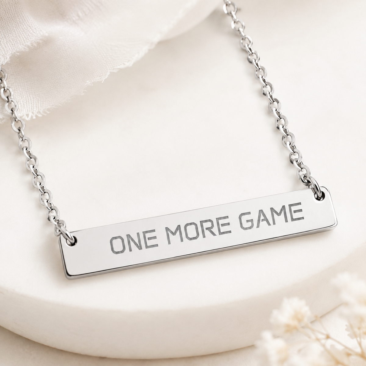 One More Game Bar Necklace