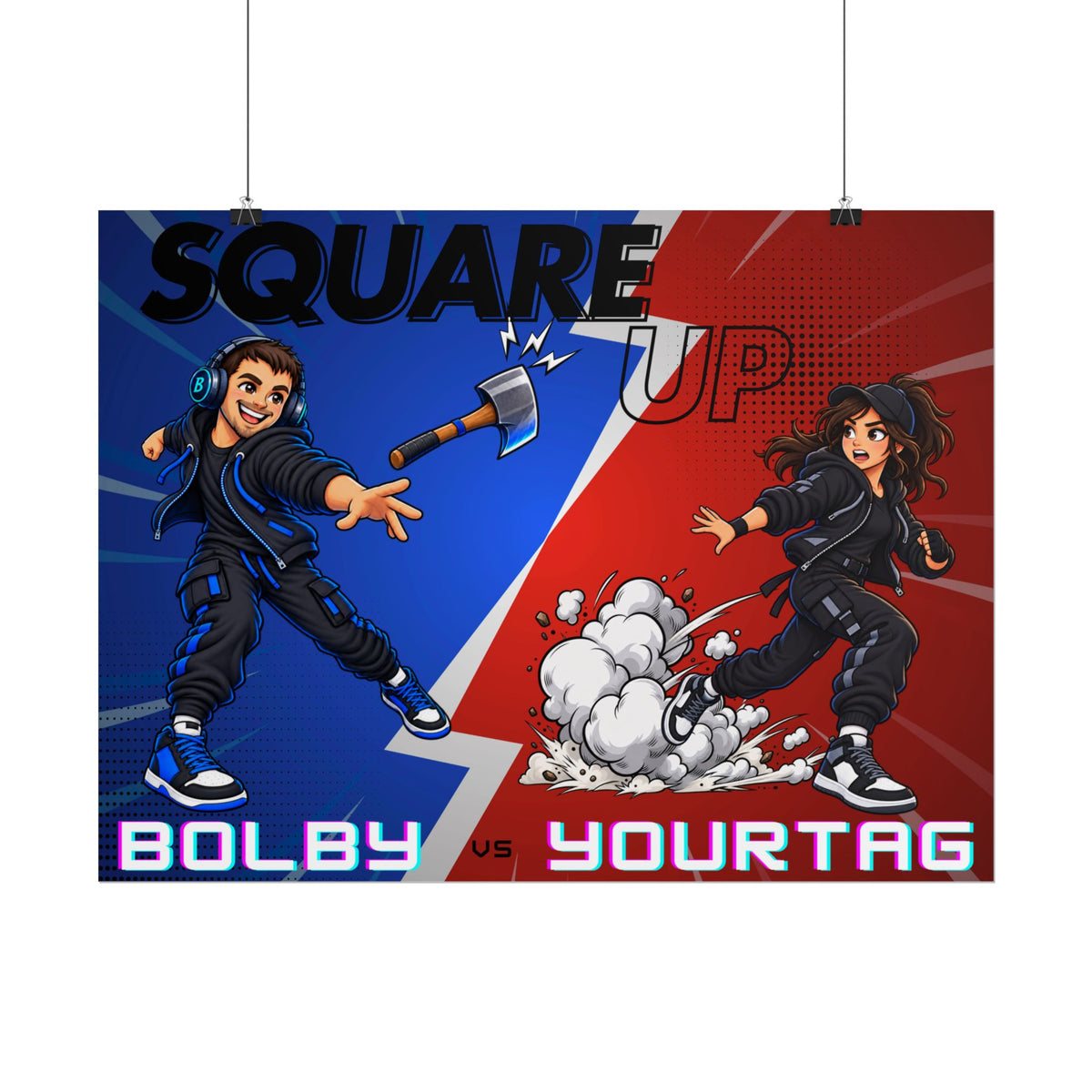 Square Up with Bolby - Custom Poster
