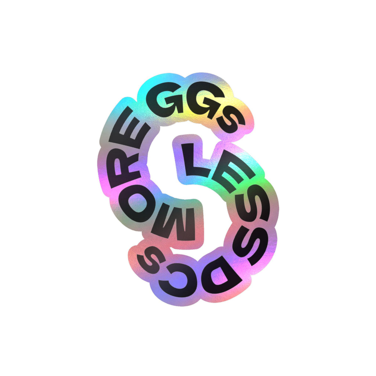 More GGs Less DCs Vinyl Sticker