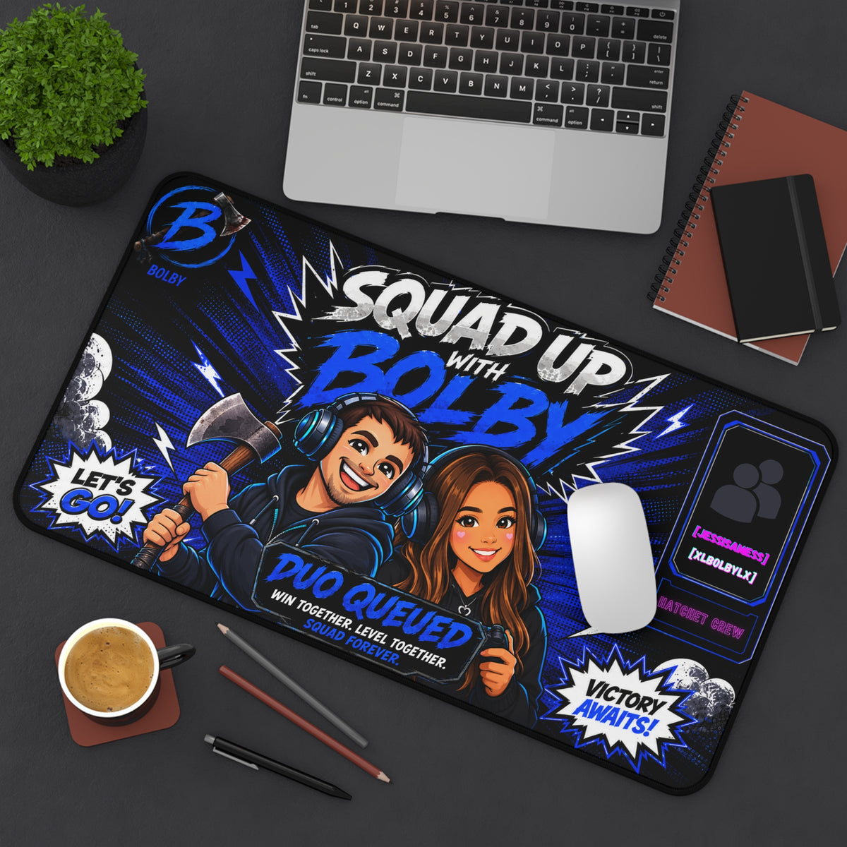 Custom Squad Up Desk Mat