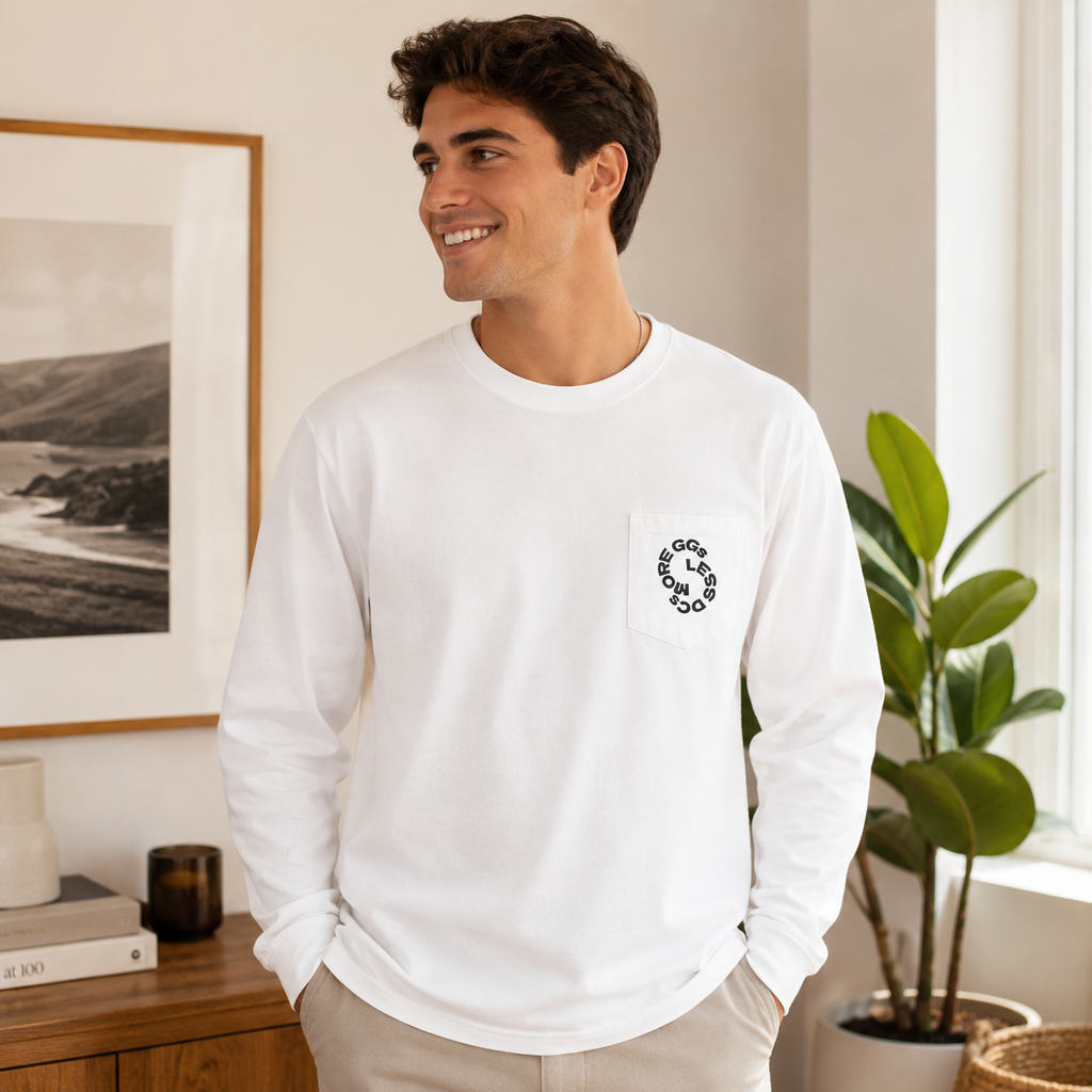 More GGs, Less DCs Pocket Long Sleeve Tee
