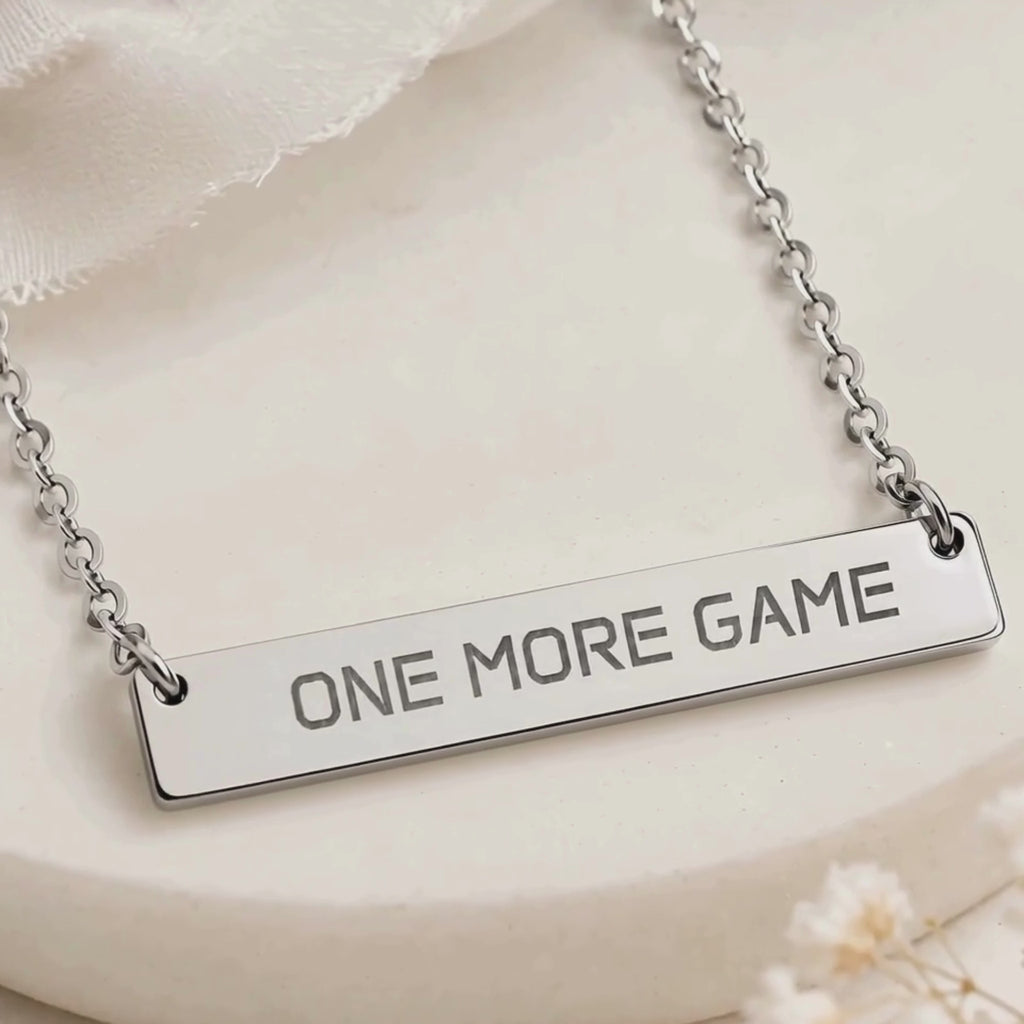 One More Game Bar Necklace